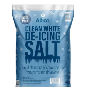 Clean white De-Icing salt Midi