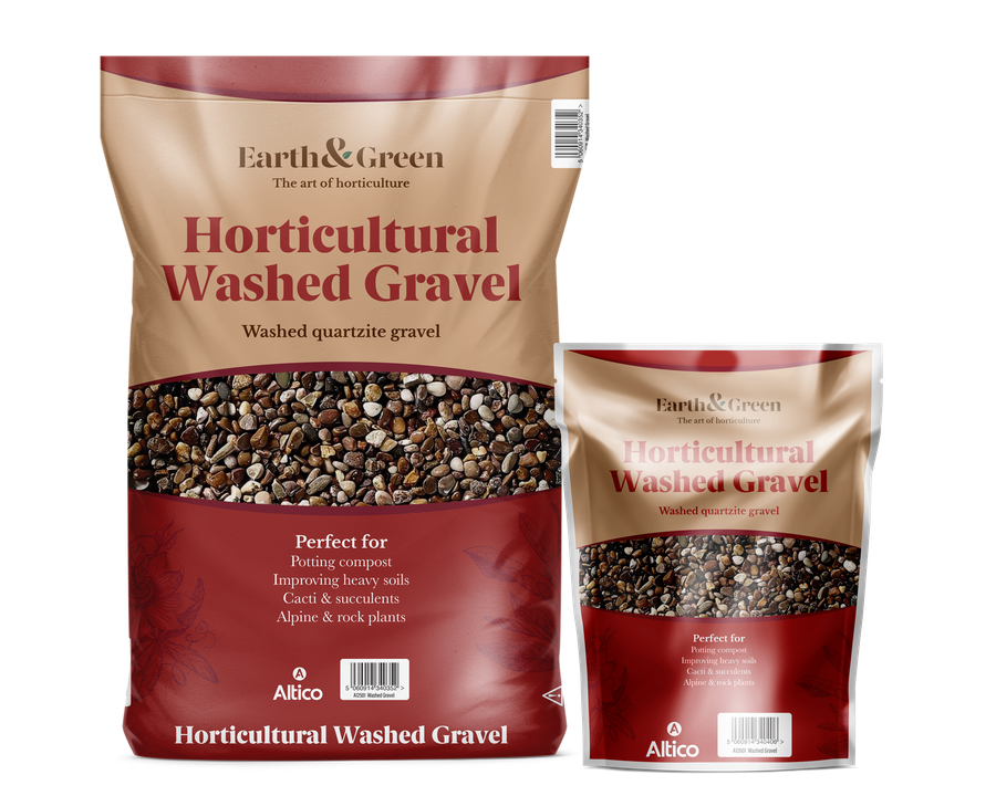 Horticultural Washed Gravel bag and pouch cutouts